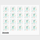 Sesamstraat | Rosita Music Scribble Pattern Vierkante Sticker (Vel)