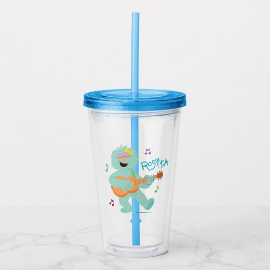Sesamstraat | Rosita-spelgitaar Acryl Drinkbeker (Voorkant)