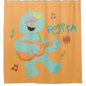 Sesamstraat | Rosita-spelgitaar Douchegordijn (Voorkant)