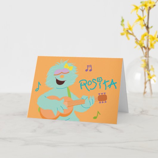Sesamstraat | Rosita-spelgitaar Kaart (Gele Bloem)