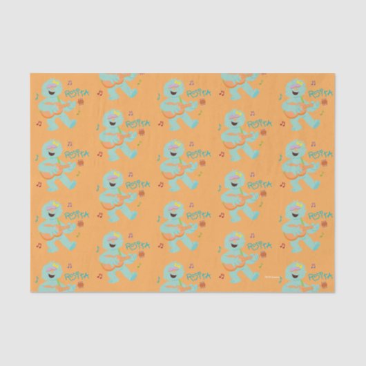 Sesamstraat | Rosita-spelgitaar Tissuepapier (Voorkant)