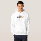 Sesamstraat Run! Tekenillustratie Hoodie (Voorkant volledig)