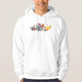 Sesamstraat Run! Tekenillustratie Hoodie (Voorkant)