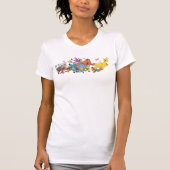 Sesamstraat Run! Tekenillustratie T-shirt (Voorkant)