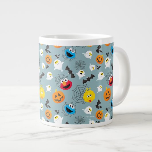 Sesamstraat Schattige Halloweenpatroon Grote Koffiekop (Voorkant rechts)