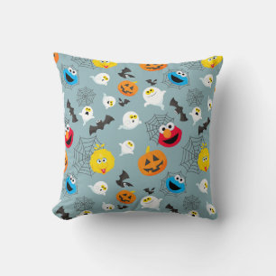 Sesamstraat Schattige Halloweenpatroon Kussen