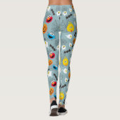 Sesamstraat Schattige Halloweenpatroon Leggings (Achterkant)