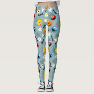 Sesamstraat Schattige Halloweenpatroon Leggings