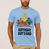 Sesamstraat | Sesame Pals Birthday Boy's Dad T-shirt (Voorkant)