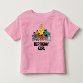 Sesamstraat | Sesame Pals Birthday Girl Kinder Shirts (Voorkant)