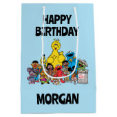 Sesamstraat | Sesame Pals Happy Birthday Medium Cadeauzakje (Achterkant)