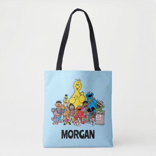Sesamstraat | Sesamobjecten Jouw naam toevoegen Tote Bag (Voorkant)