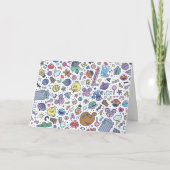 Sesamstraat | Sesampals Doodle Patroon Feestdagen Kaart (Voorkant)