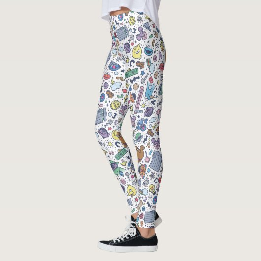 Sesamstraat | Sesampals Doodle Patroon Leggings (Links)