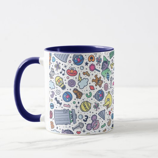Sesamstraat | Sesampals Doodle Patroon Mok (Links)