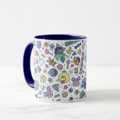 Sesamstraat | Sesampals Doodle Patroon Mok (Voorkant links)