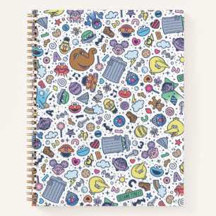 Sesamstraat   Sesampals Doodle Patroon Notitieboek