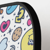 Sesamstraat | Sesampals Doodle Patroon Pickleball Paddle (Links Detail)
