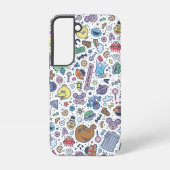 Sesamstraat | Sesampals Doodle Patroon Samsung Galaxy Hoesje (Achterkant)