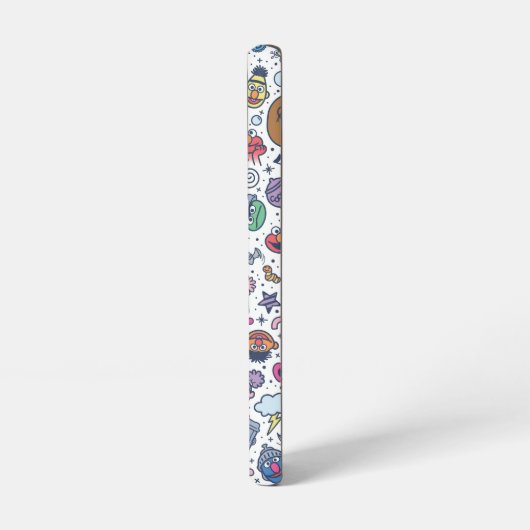 Sesamstraat | Sesampals Doodle Patroon Samsung Galaxy Hoesje (Linkerkant)