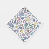 Sesamstraat | Sesampals Doodle Patroon Servet (Hoek)