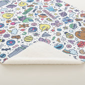 Sesamstraat | Sesampals Doodle Patroon Sherpa Deken (3/4)