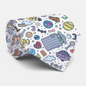 Sesamstraat | Sesampals Doodle Patroon Stropdas (Opgerold)