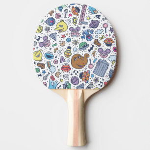 Sesamstraat   Sesampals Doodle Patroon Tafeltennisbatje