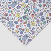 Sesamstraat | Sesampals Doodle Patroon Tissuepapier (Detail)