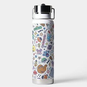 Sesamstraat   Sesampals Doodle Patroon Waterfles