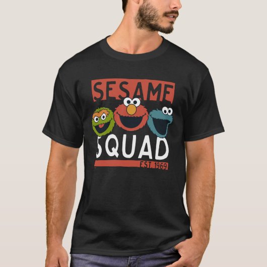 Sesamstraat - Sesamplein T-shirt (Voorkant)