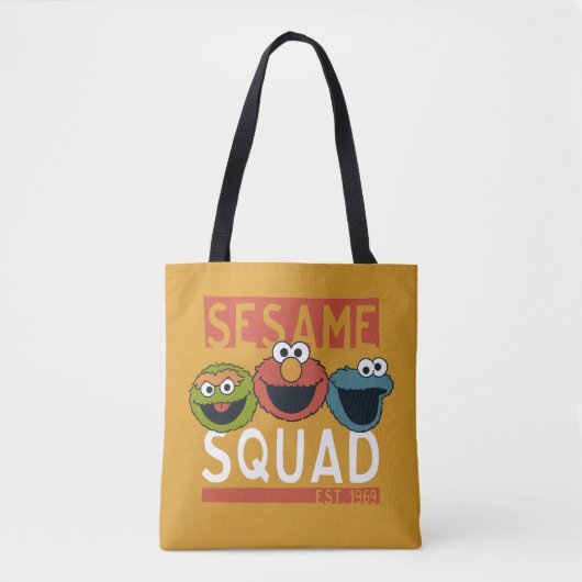 Sesamstraat - Sesamplein Tote Bag (Voorkant)
