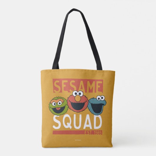 Sesamstraat - Sesamplein Tote Bag (Achterkant)