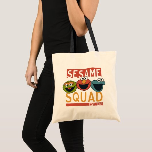 Sesamstraat - Sesamplein Tote Bag (Voorkant (product))