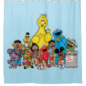 Sesamstraat | Sesamprogramma's die uitkomen Douchegordijn (Voorkant)