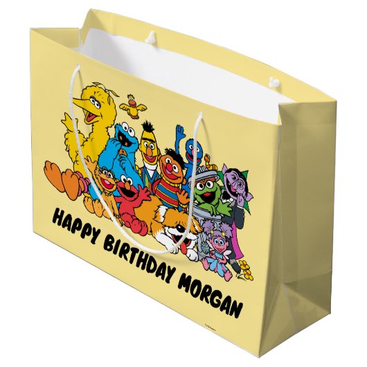 Sesamstraat | Sesamprogramma's | Fijne verjaardag Groot Cadeauzakje (Achterkant Gekanteld)