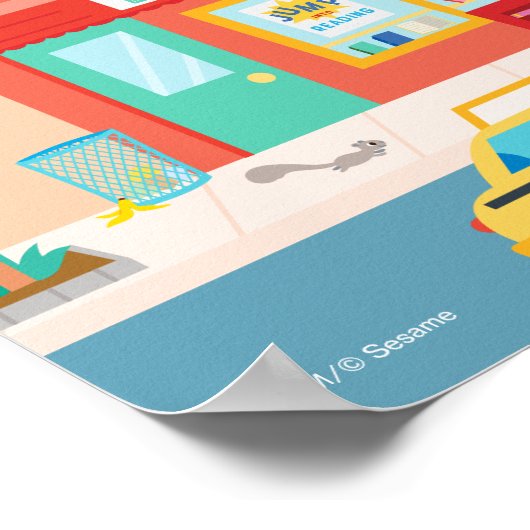 Sesamstraat | Sesamstraat Scene Poster (Hoek)