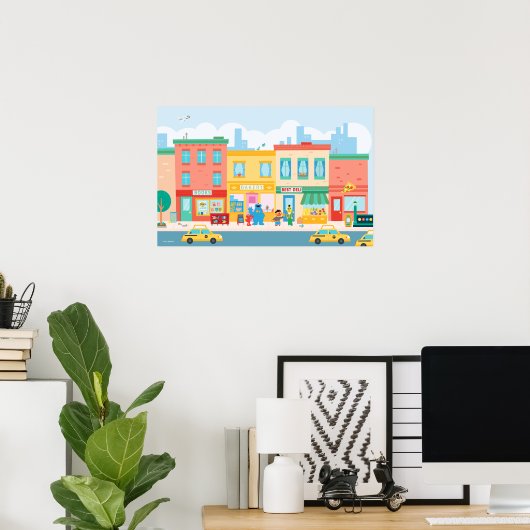 Sesamstraat | Sesamstraat Scene Poster (Thuiskantoor)