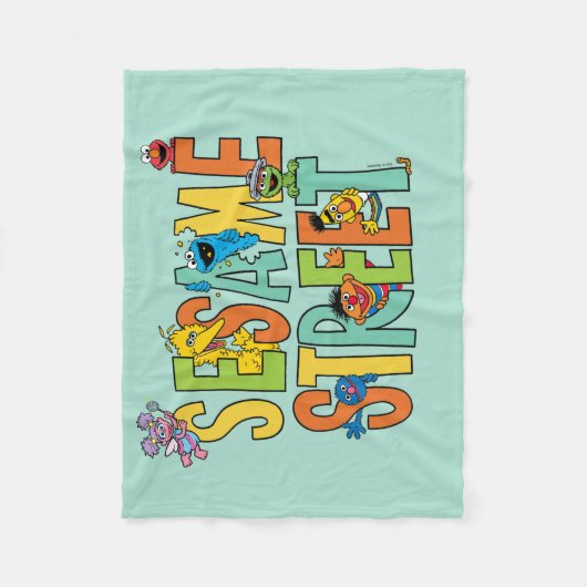 Sesamstraat | Sesamstraat Type Pals Fleece Deken (Voorkant)
