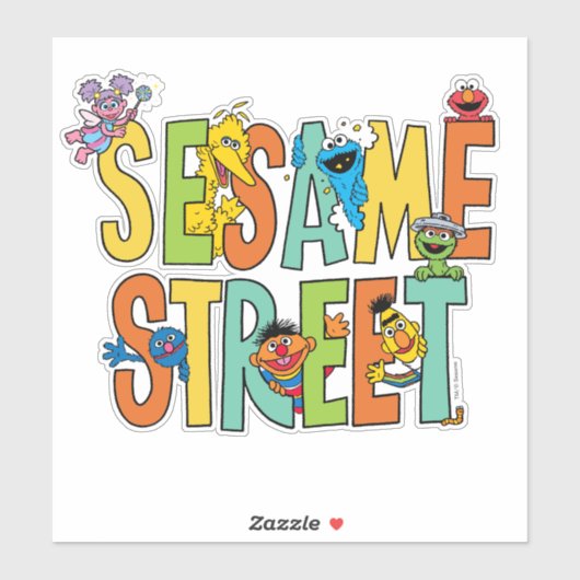 Sesamstraat | Sesamstraat Type Pals Sticker (Vel)