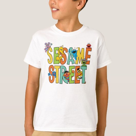 Sesamstraat | Sesamstraat Type Pals T-shirt (Voorkant)