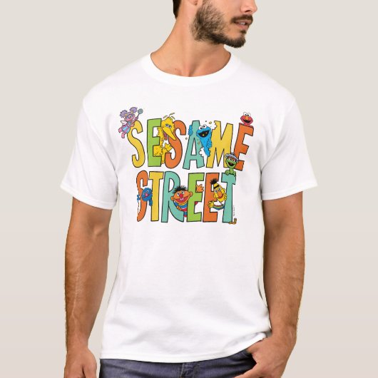 Sesamstraat | Sesamstraat Type Pals T-shirt (Voorkant)