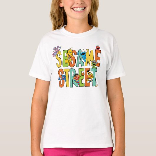 Sesamstraat | Sesamstraat Type Pals T-shirt (Voorkant)
