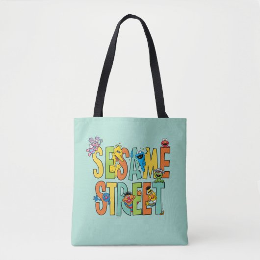 Sesamstraat | Sesamstraat Type Pals Tote Bag (Voorkant)