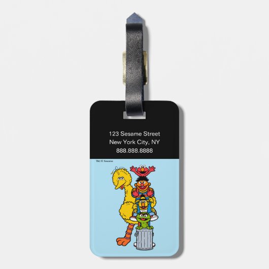 Sesamstraat | SESAMSTRAAT VRIENDEN | Jouw namen to Bagagelabel (Achterkant verticaal)