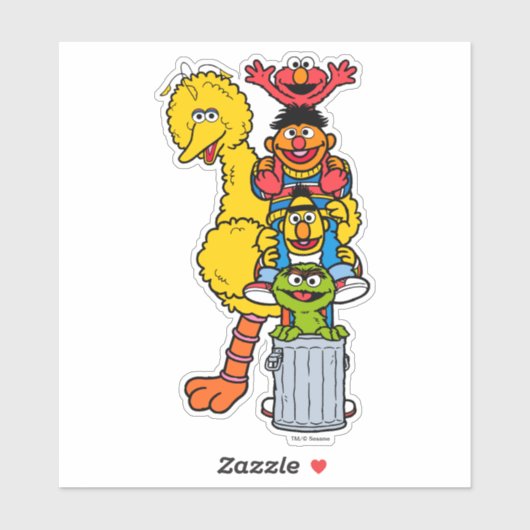 Sesamstraat | Sesamstraat Vrienden Pose Sticker (Vel)