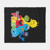 Sesamstraat | Sesamvrienden Fleece Deken (Voorkant (Horizontaal))