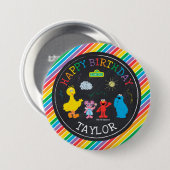 Sesamstraat | Sesamvrienden Ronde Button 7,6 Cm (Voorkant /achterkant)