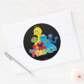 Sesamstraat | Sesamvrienden Ronde Sticker (Envelop)