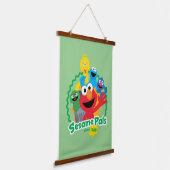 Sesamstraat | Sesamvrienden sinds 1969 Hangend Wandkleed (Gebogen)